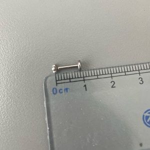 BVLA white gold 3 bead cluster stud (single)